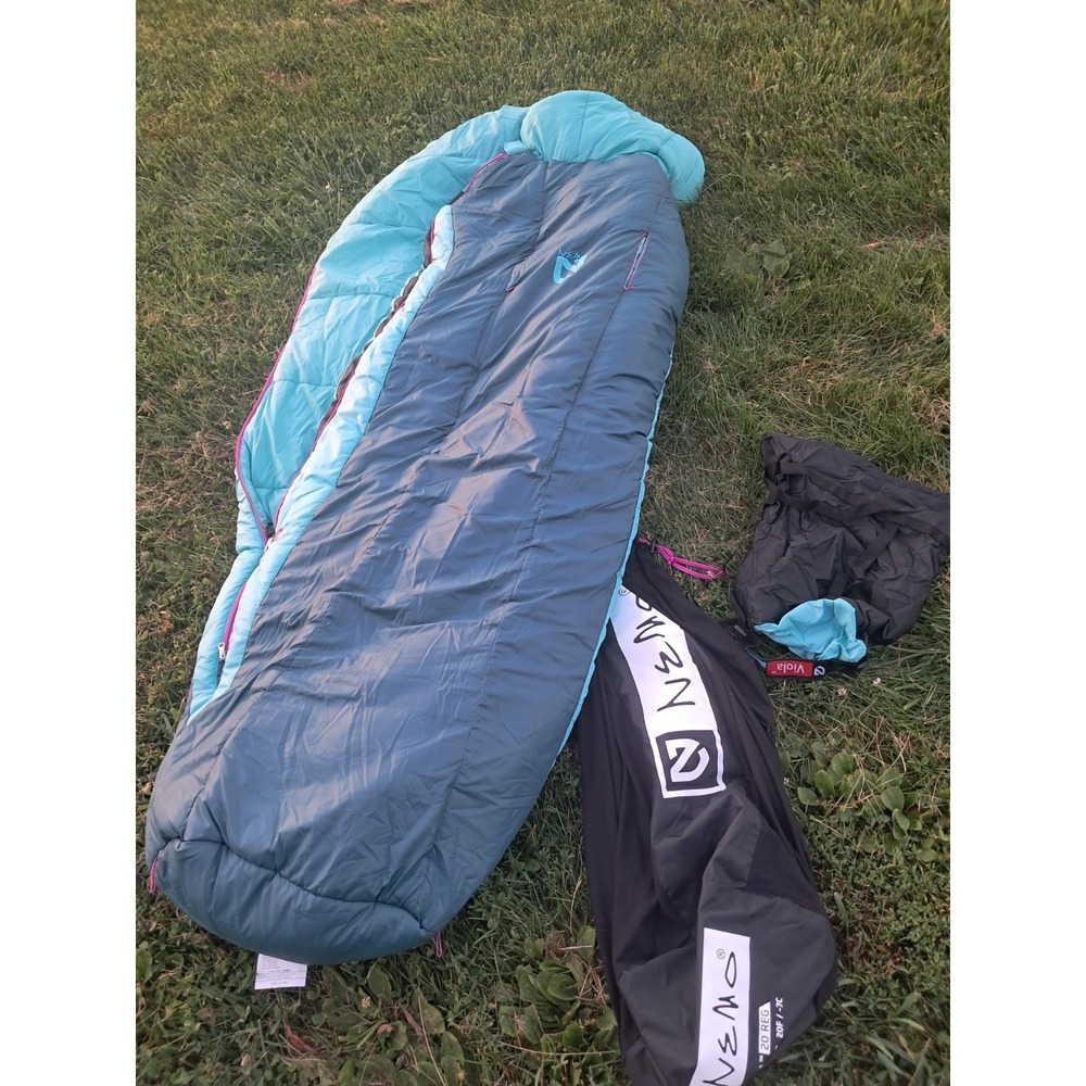 Nemo Women's Down Mummy Sleeping Bag Regular Right Zip